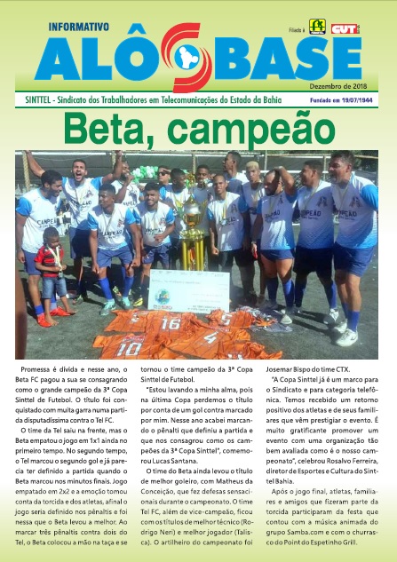 Beta FC Ã© o campeÃ£o da 3Âª Copa Sinttel de Futebol